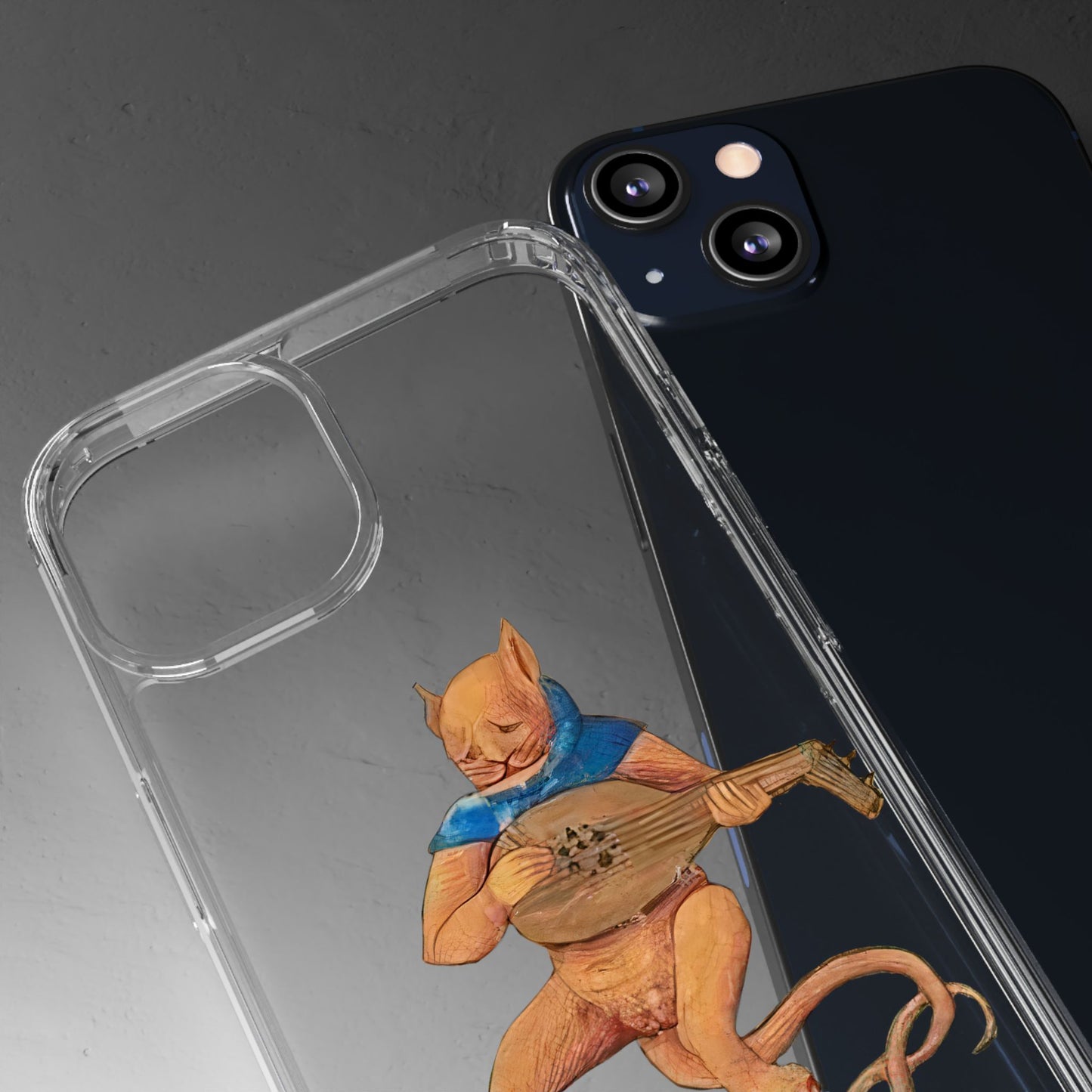 Medieval Cat Playing Lute Phone Case – Funny Historical Marginalia Art for Cat Lovers & Troubadours
