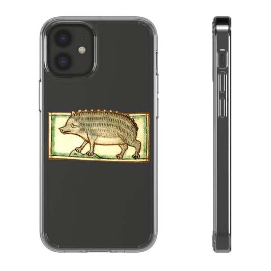 Medieval Hedgehog Phone Case – Funny Weird Gothic Animal iPhone Cover – Bestiary Art Vintage Vibes