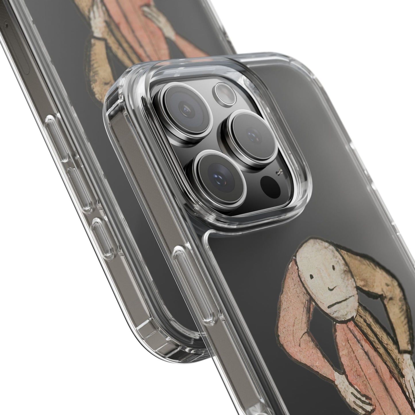 Medieval Sassy Figure Phone Case – Funny Weird Marginalia Art, Gothic Manuscript Character iPhone Case, Quirky Aesthetic Gift