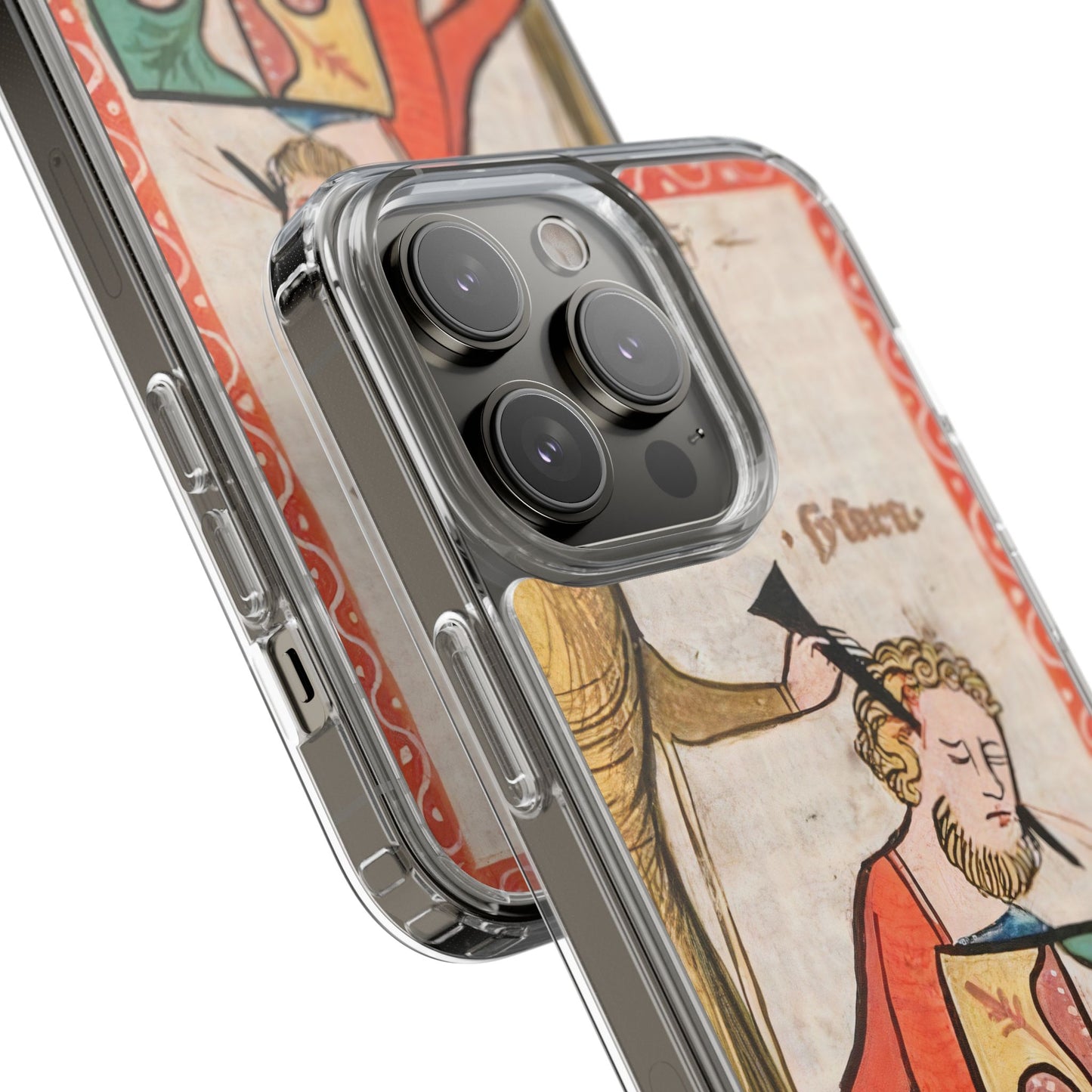 Knighted (and Smited) – Medieval Manuscript Phone Case – Surreal Chivalric Humour – Weird History Gift