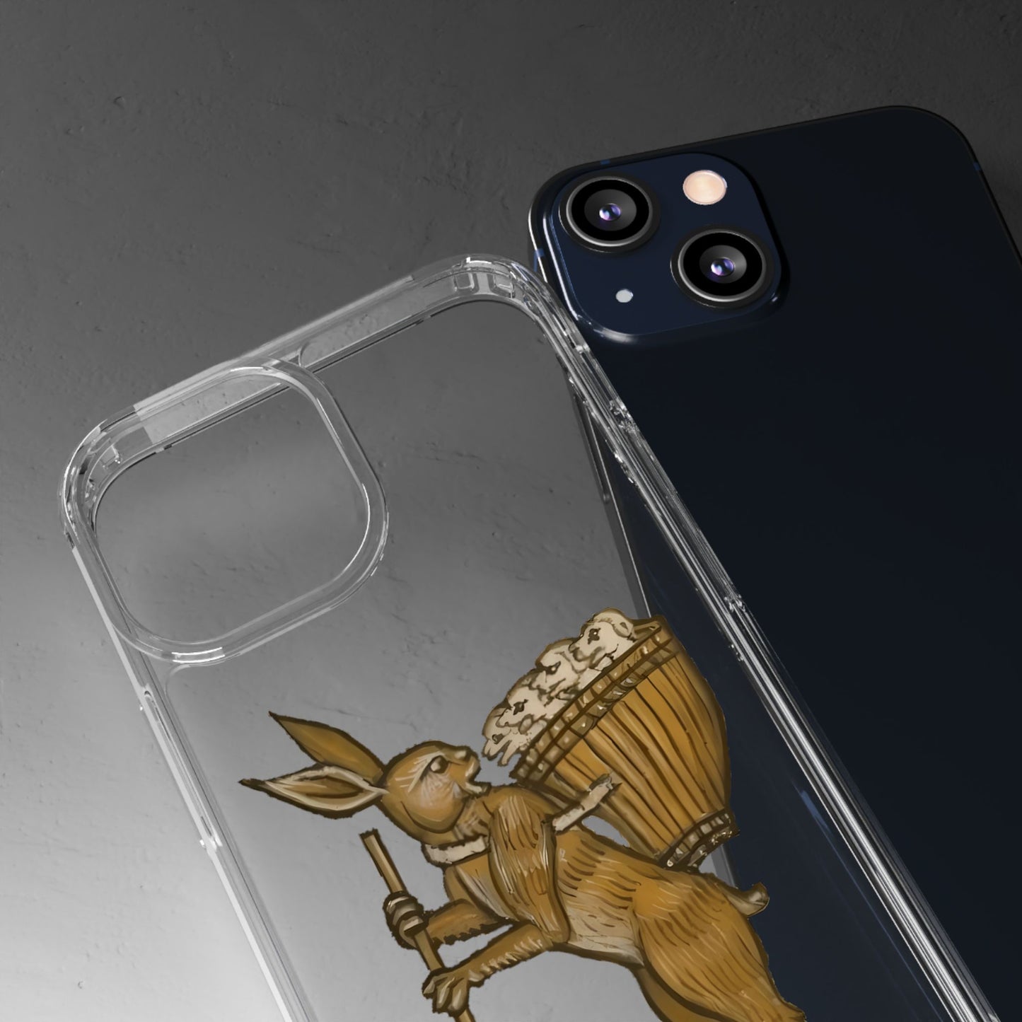 Burdened Bunny – Medieval Art Phone Case – Funny Historical Rabbit Design – Quirky iPhone Cover – Weird Animal Illustration – Gothic Gift Idea