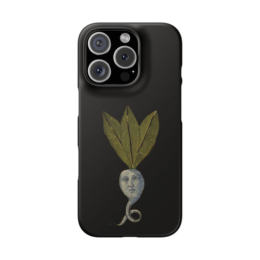 Medieval Mandrake Root Phone Case – Weird Plant Spirit Art, Vintage Marginalia iPhone Cover, Herbal Alchemy Aesthetic, Botanical Folklore Gift