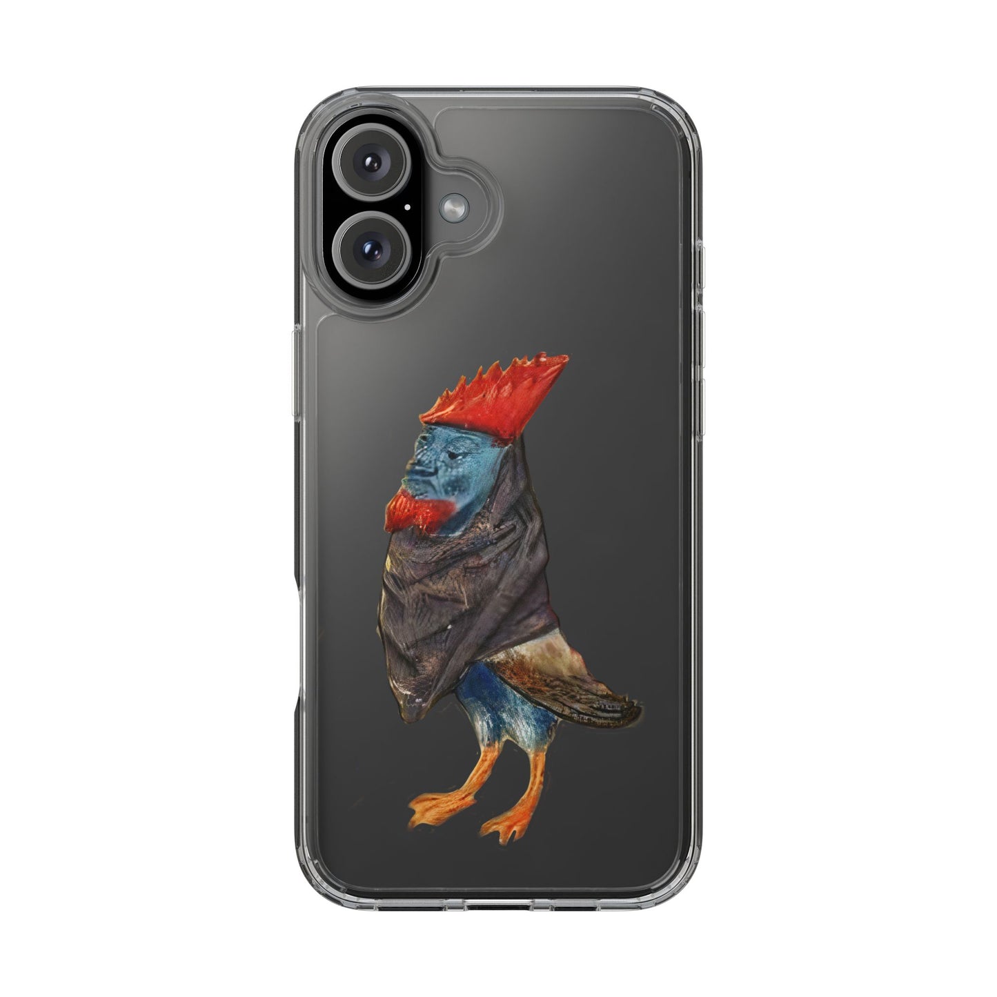 Medieval Chicken Man Phone Case - Rooster Dignity Meets Avian Absurdity