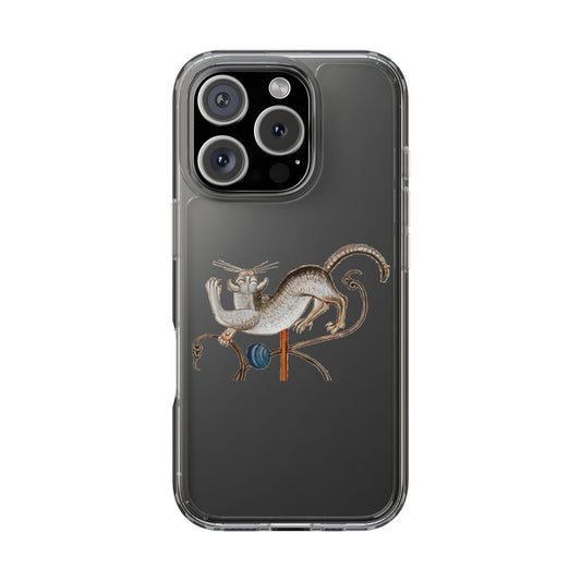 Jester Whiskers – Medieval Dancing Cat Phone Case – Luttrell Psalter Art – Quirky Cat Lover Gift