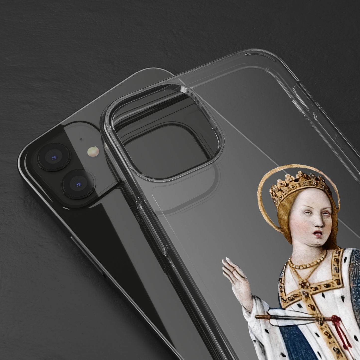 Over It, Your Majesty – Medieval Queen Phone Case – Illuminated Manuscript Snark Gift