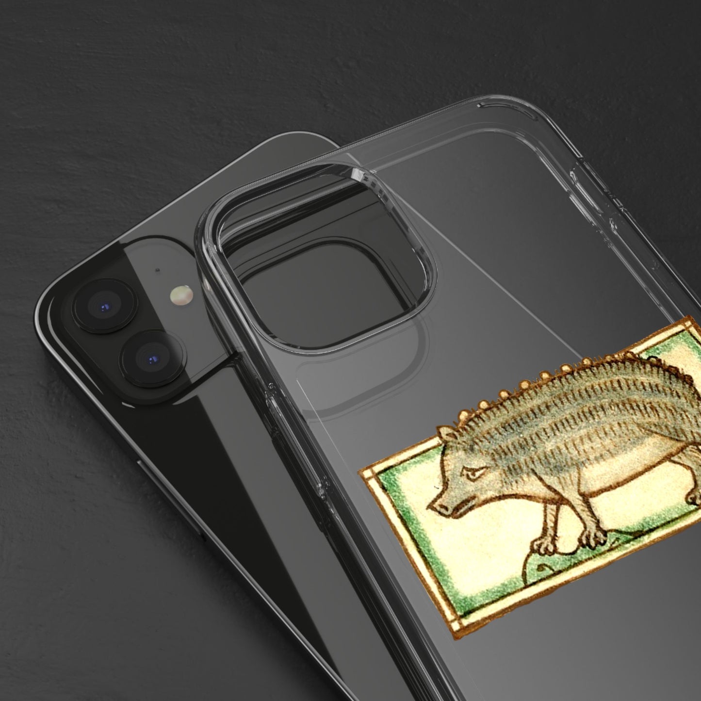 Medieval Hedgehog Phone Case – Funny Weird Gothic Animal iPhone Cover – Bestiary Art Vintage Vibes