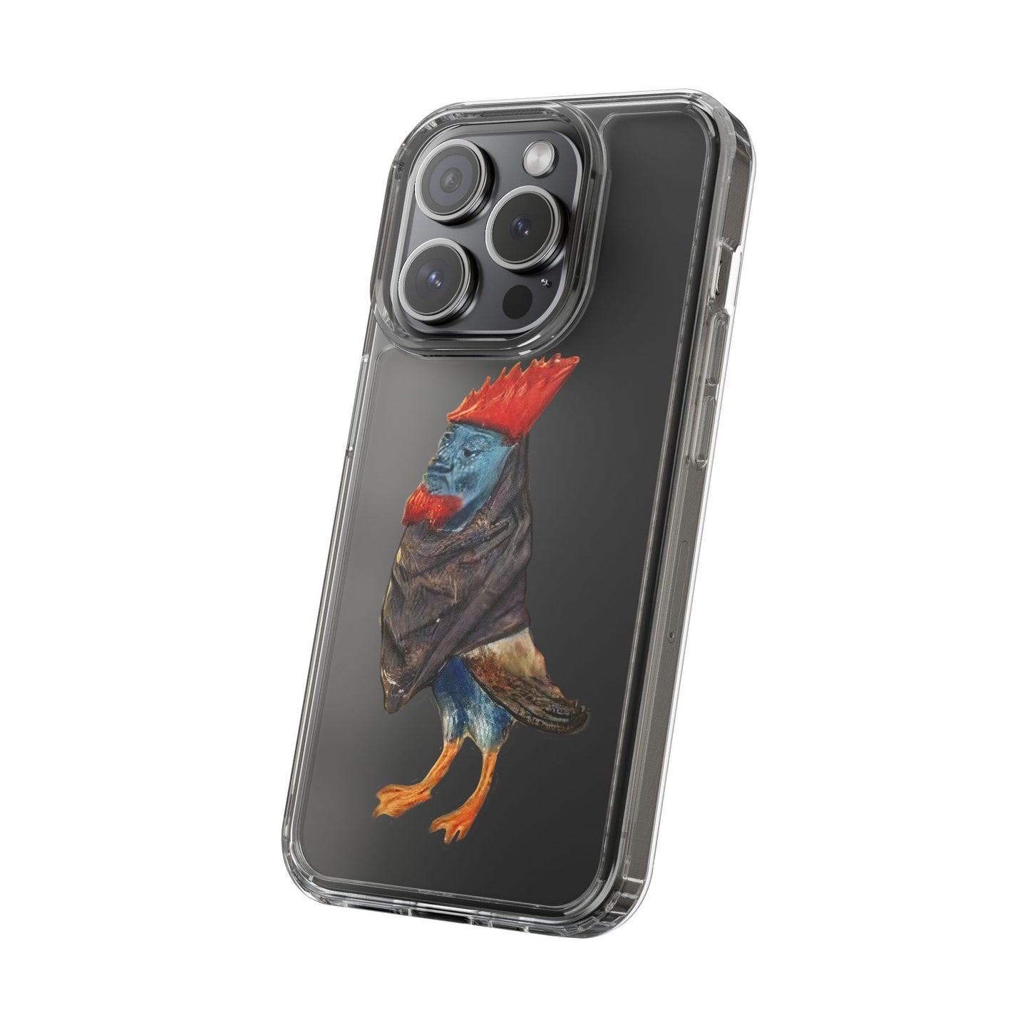 Medieval Chicken Man Phone Case - Rooster Dignity Meets Avian Absurdity