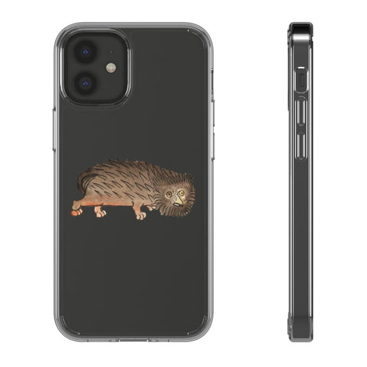 Confused Hedge-Lion Phone Case – Medieval Marginalia iPhone Cover – Weird Animal Art – Funny Gift for Fantasy & History Lovers