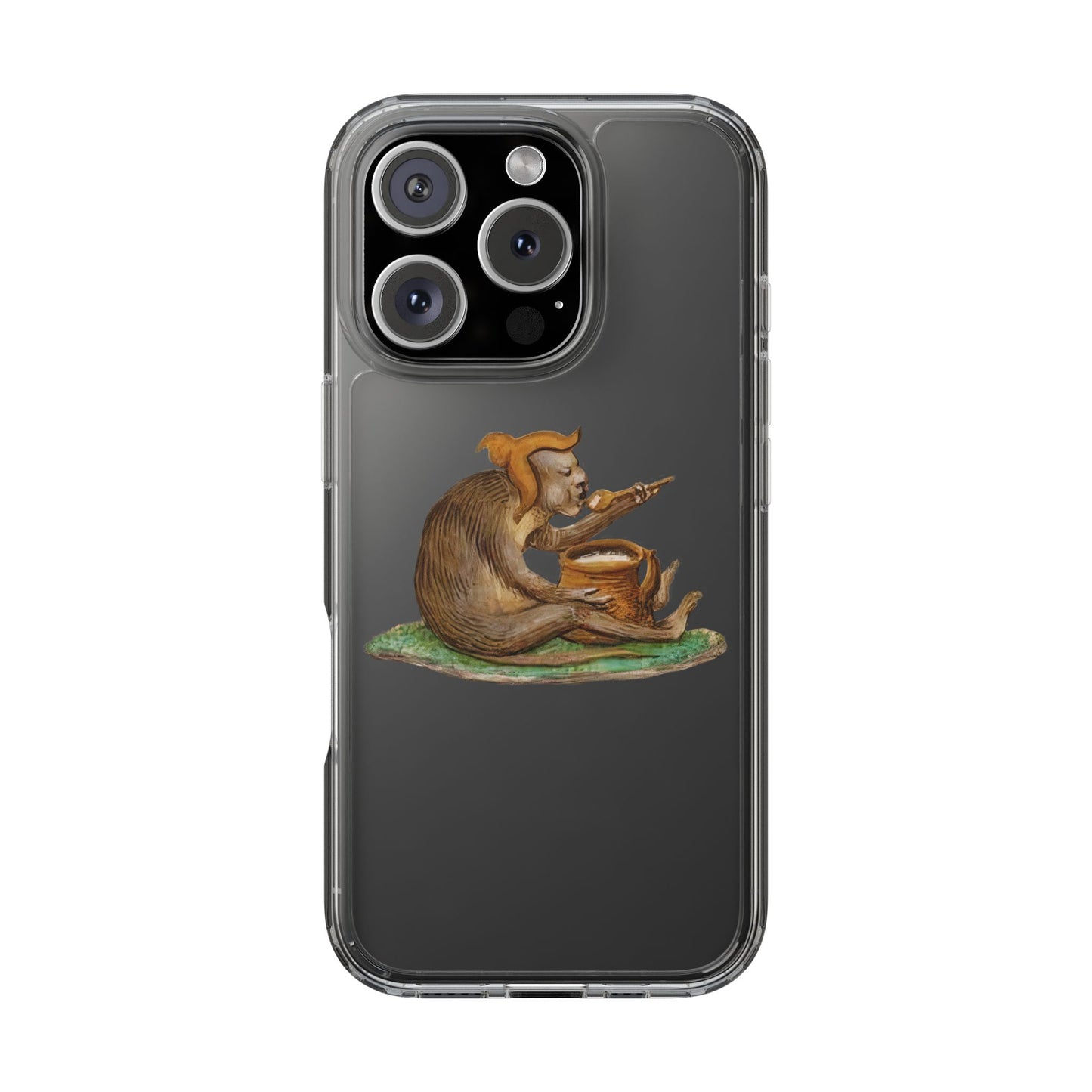 Medieval Monkey Phone Case – Manuscript Illustration of Cooking Ape