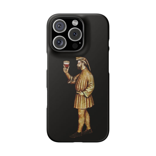 Cheers, Sire – Medieval Beer Phone Case – Funny Historical Drinker Art – Vintage Manuscript Illustration – Quirky Gift for Pub Lovers & History Nerds - Unique Phone Case - Gift for Historians