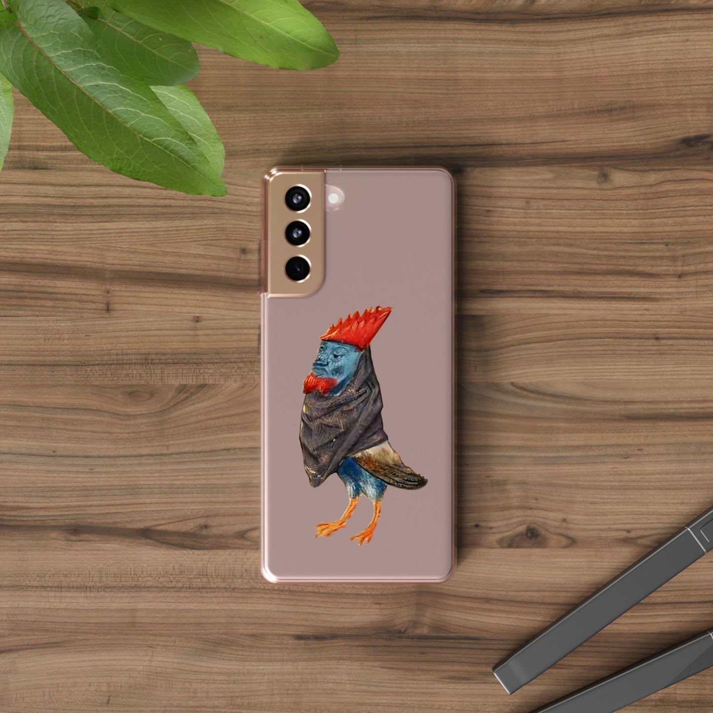 Medieval Chicken Man Phone Case - Rooster Dignity Meets Avian Absurdity