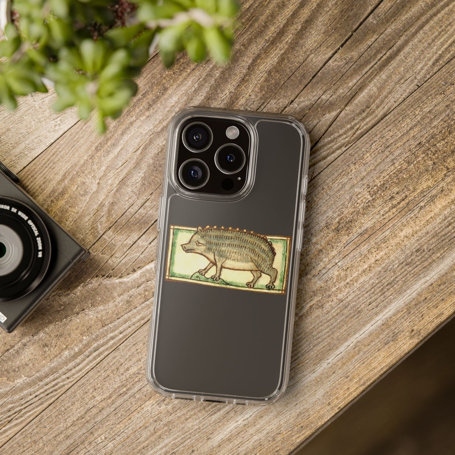 Medieval Hedgehog Phone Case – Funny Weird Gothic Animal iPhone Cover – Bestiary Art Vintage Vibes