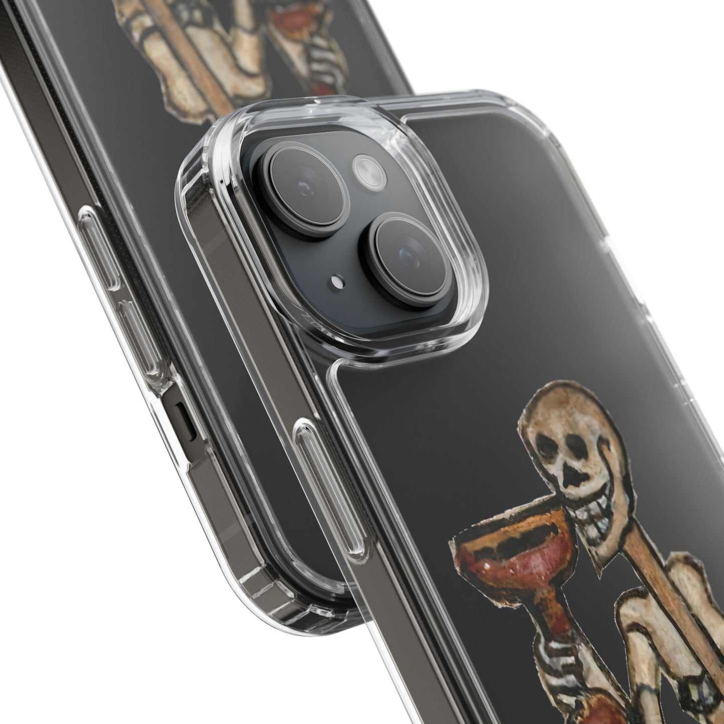 Medieval Skeleton Phone Case – Dancing Death with Goblet (Danse Macabre)