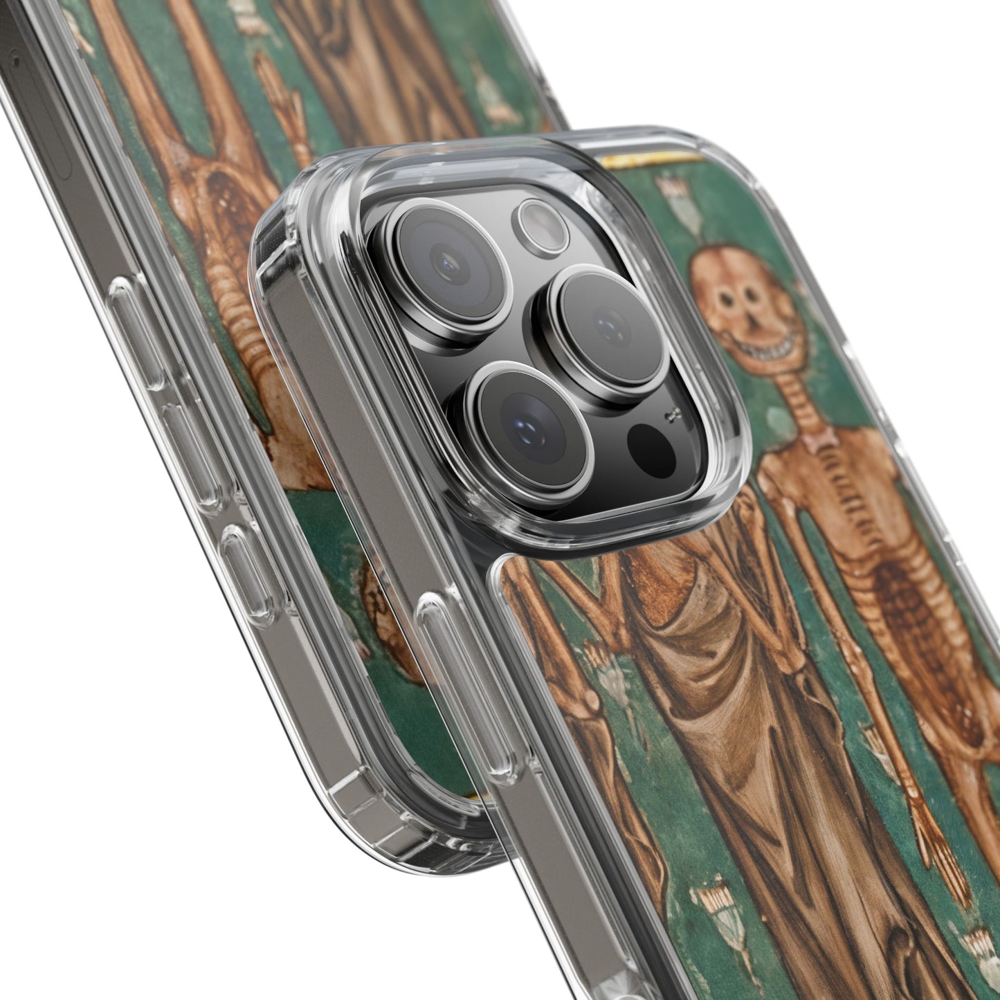 Medieval Skeleton Phone Case – Gothic Danse Macabre iPhone Cover – Vintage Macabre Art Case – Funny Creepy Skeletons Gift