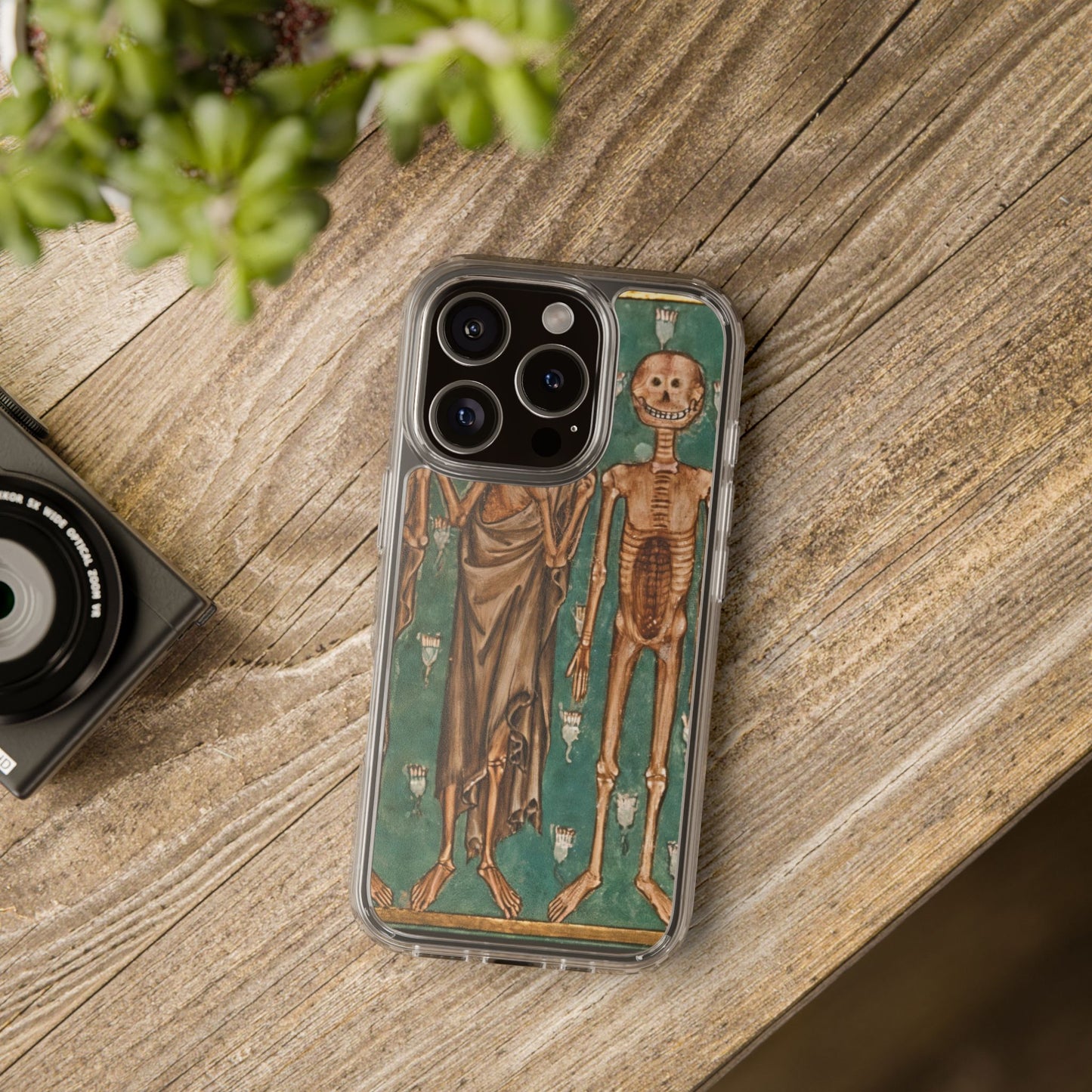 Medieval Skeleton Phone Case – Gothic Danse Macabre iPhone Cover – Vintage Macabre Art Case – Funny Creepy Skeletons Gift