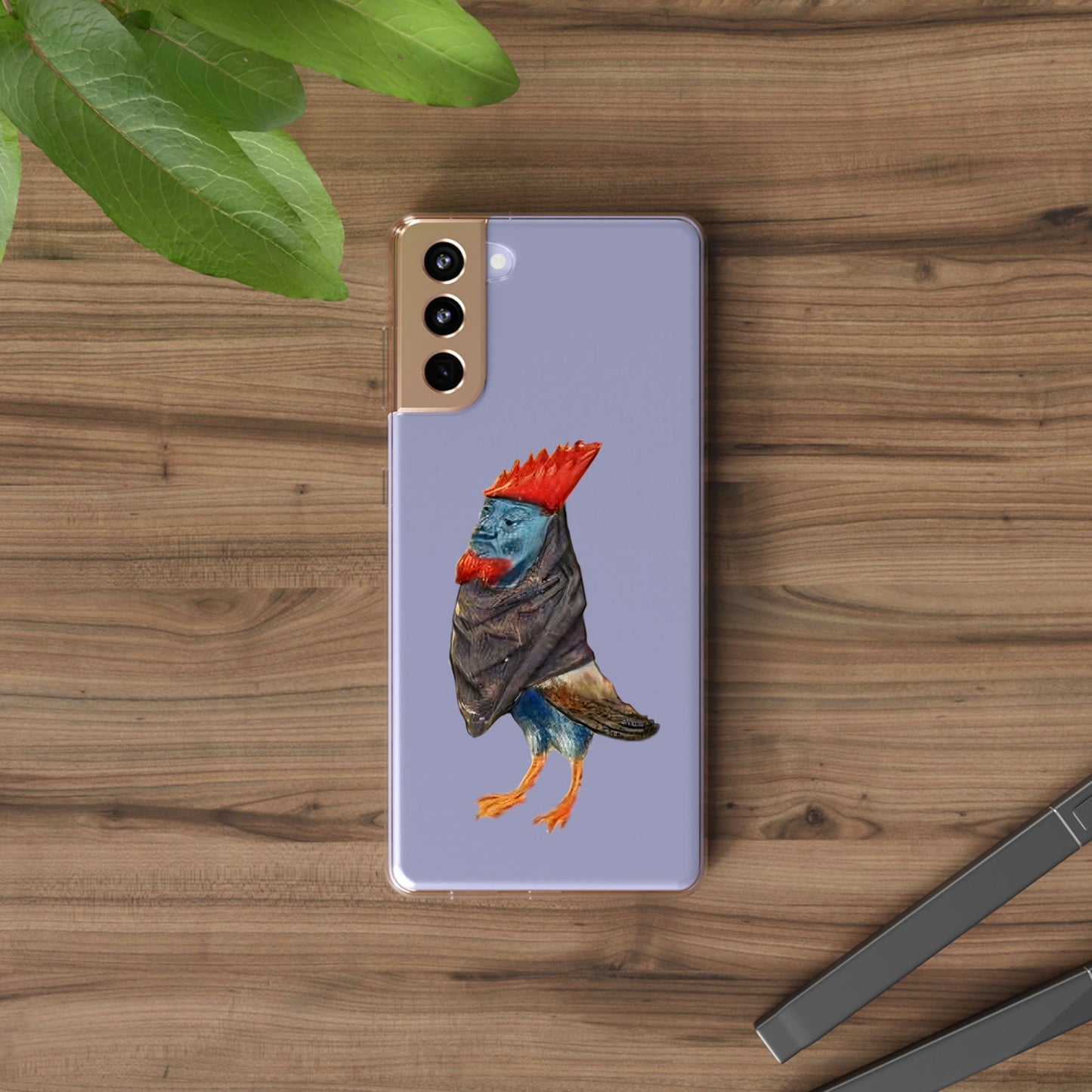 Medieval Chicken Man Phone Case - Rooster Dignity Meets Avian Absurdity