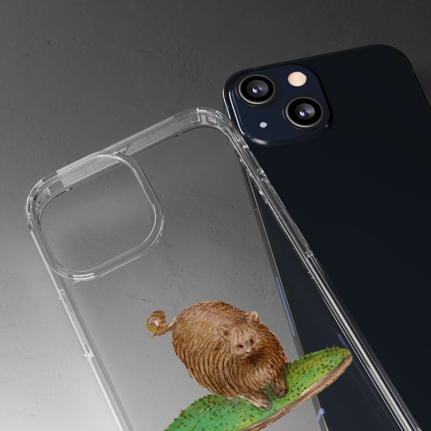 Fluffy Medieval Cat – Manuscript Marginalia Phone Case – Round, Regal, and Slightly Judgemental