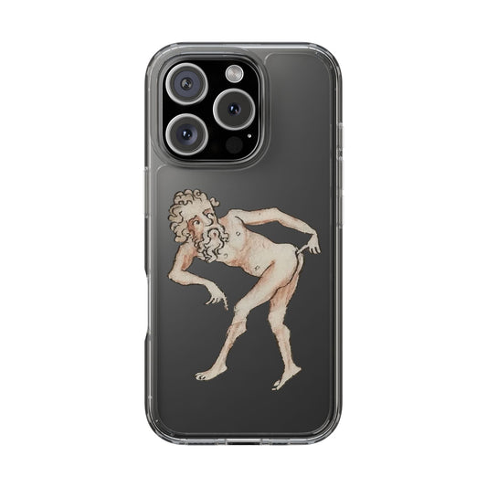Cheeky Beardo – Medieval Art Phone Case – Weird Historical Nude Design – Funny Manuscript Illustration – Quirky iPhone Cover for Bold Souls