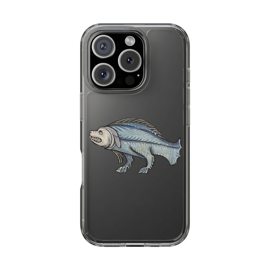 Beast of the Brine – Medieval Fish-Creature Phone Case – Illuminated Monster Marginalia
