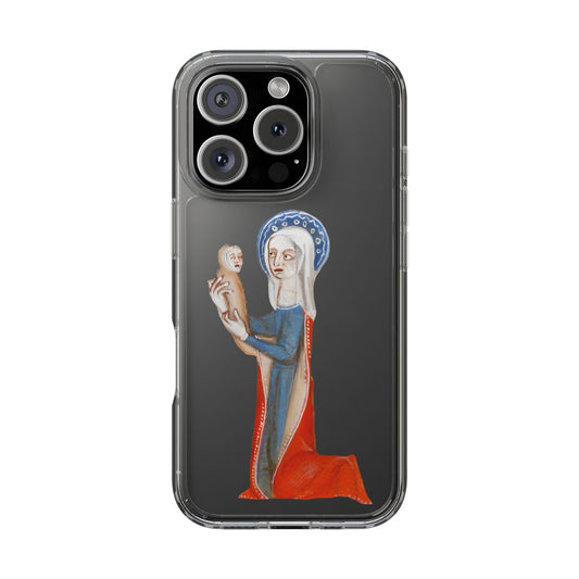 Medieval Madonna Phone Case – Weird Holy Art with Disturbingly Wise Baby Jesus