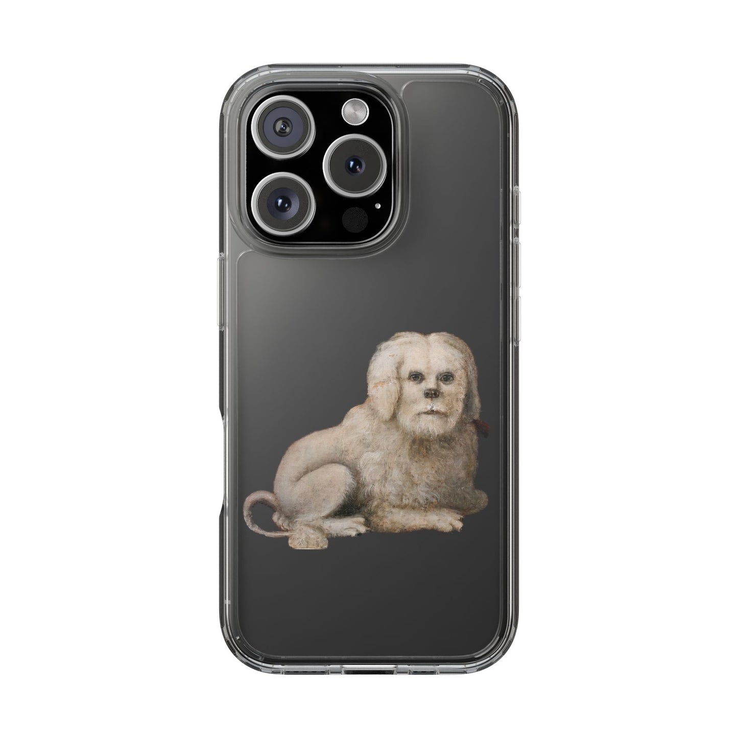 Phone Case - Dog Monk Vintage Illustration Clear Protective Shock-Absorbing Flexible iPhone Models
