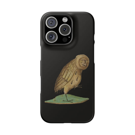 Confused Medieval Owl Phone Case - Funny Gothic Art Phone Cover