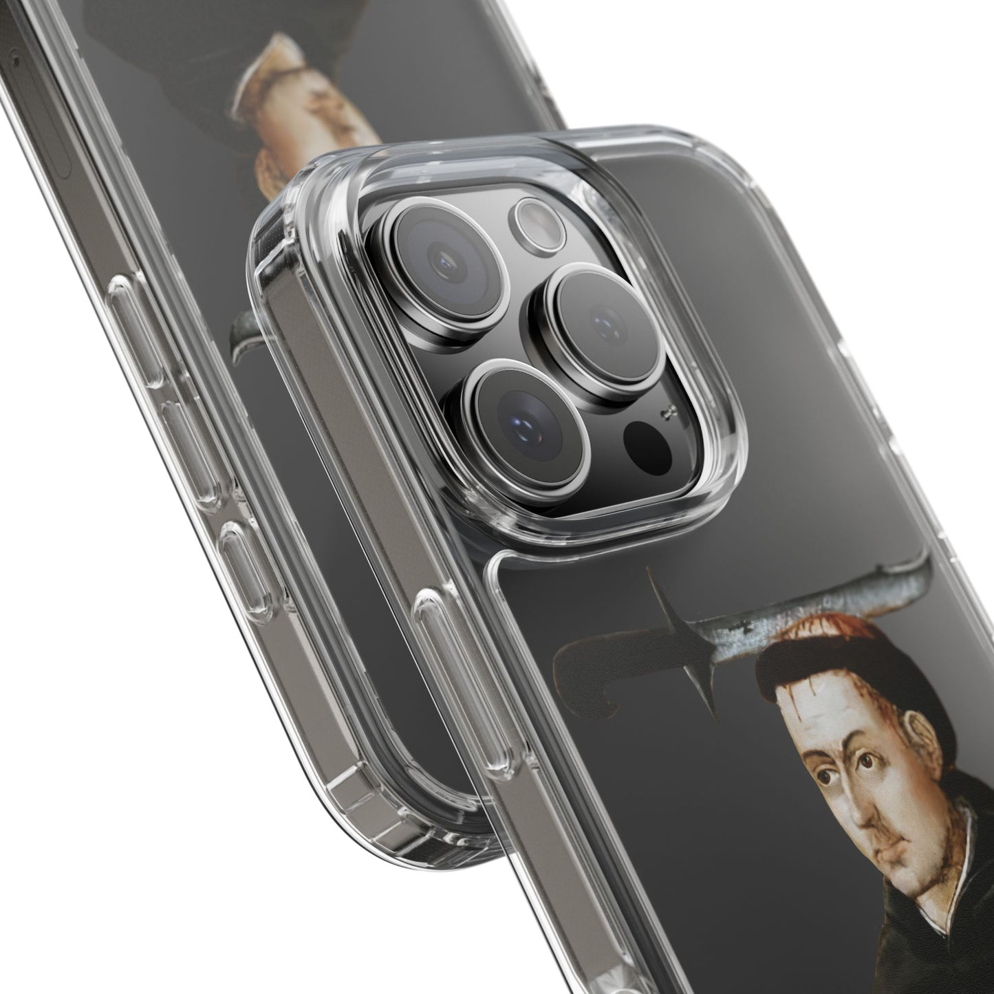 “Bad Hair Day” – Saint, Slice, and Serenity Medieval Phone Case