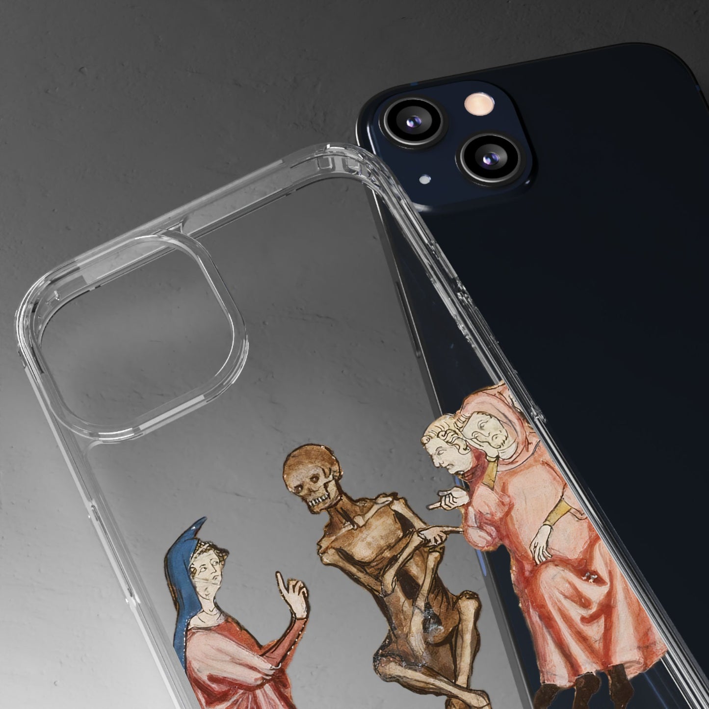 “Unholy Opinions” – Medieval Skeleton Lecture Phone Case