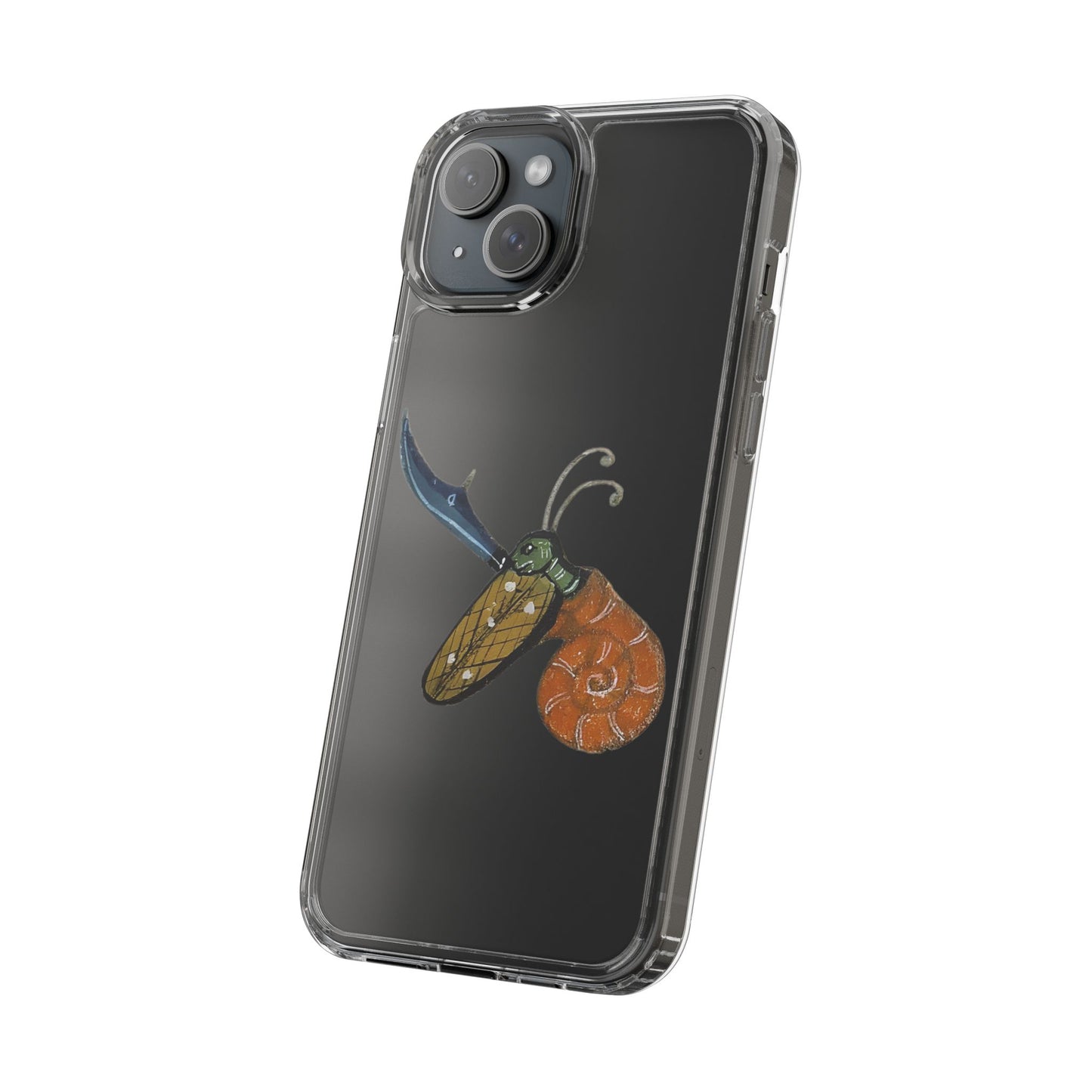Snail of Vengeance – Medieval Armed Snail Phone Case – Illuminated Manuscript Oddity – Warrior Gastropod Gift