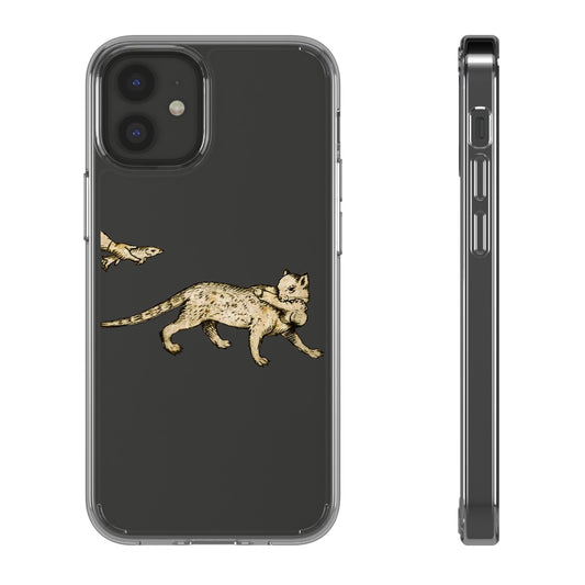 Catch Me If You Can – Medieval Cat Phone Case – Funny Historical Animal Art – Quirky iPhone Cover – Manuscript Illustration Gift for Cat & Chaos Lovers