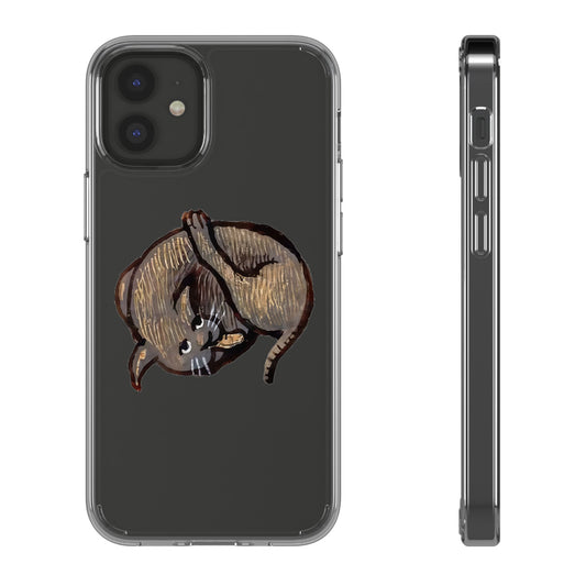 Pretzel Cat – Twisted Medieval Acrobatics Case, Perfect Gift for Cat Owners, Phone Cover, Transparent Case