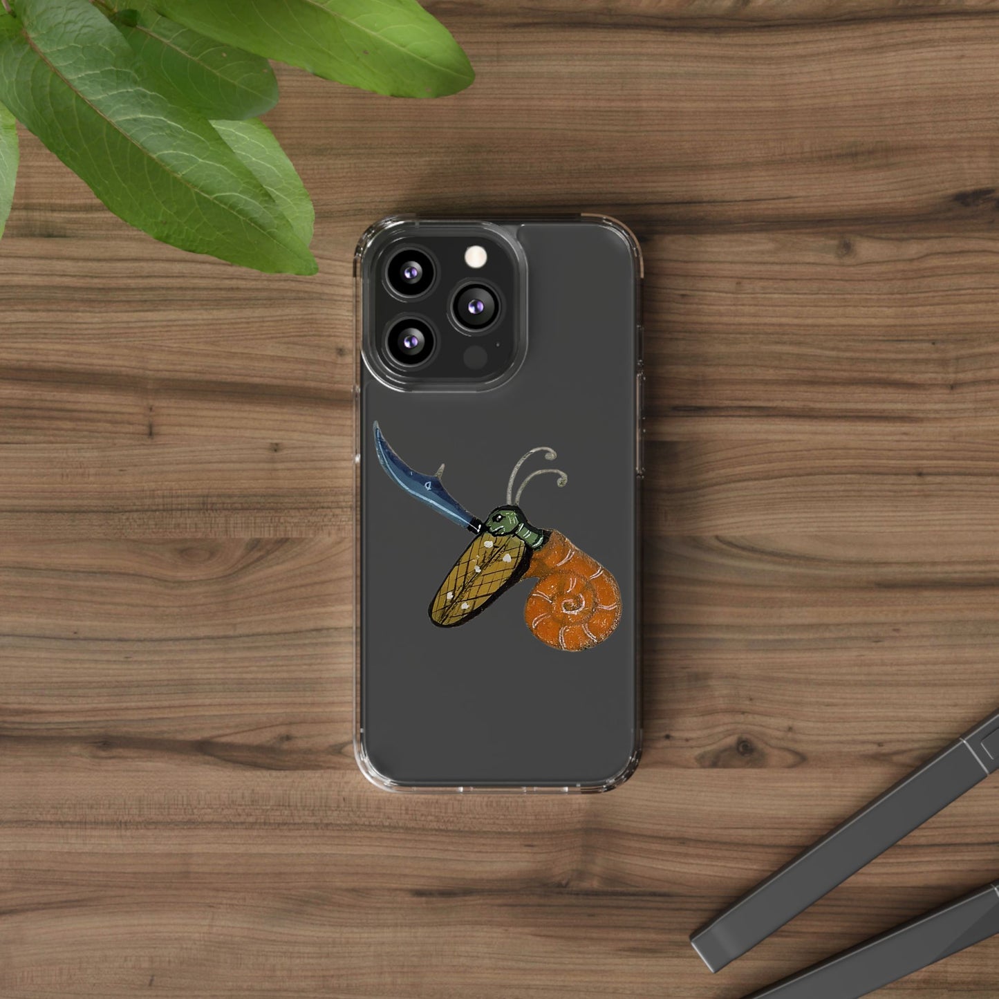 Snail of Vengeance – Medieval Armed Snail Phone Case – Illuminated Manuscript Oddity – Warrior Gastropod Gift
