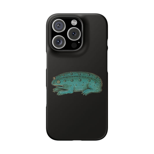 Medieval Frog Phone Case – Quirky Medieval Marginalia Frog iPhone Case – Weird Aesthetic Clear Case – Funny Frog Art Gift – Ars Jocularis