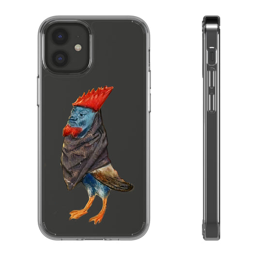 Medieval Chicken Man Phone Case - Rooster Dignity Meets Avian Absurdity
