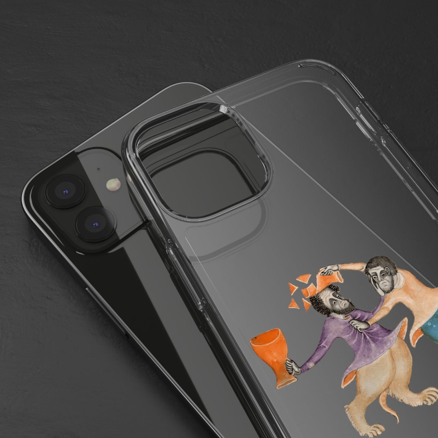 Ale & Anarchy – Medieval Drunken Mermen Phone Case – Illuminated Manuscript Weirdness – Funny Fantasy Gift