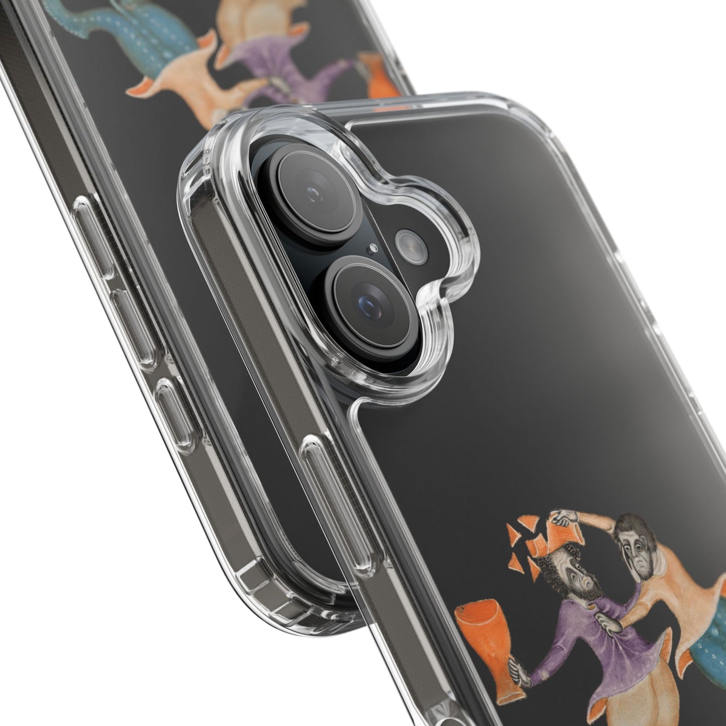 Ale & Anarchy – Medieval Drunken Mermen Phone Case – Illuminated Manuscript Weirdness – Funny Fantasy Gift