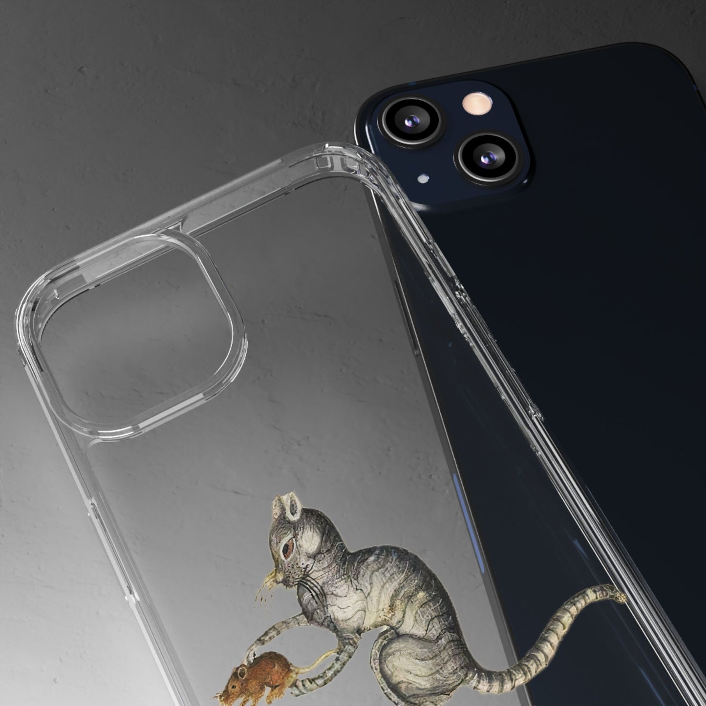 Murder Mittens – Medieval Cat with Mouse Phone Case – Illuminated Manuscript Design – Gothic Animal Aesthetic
