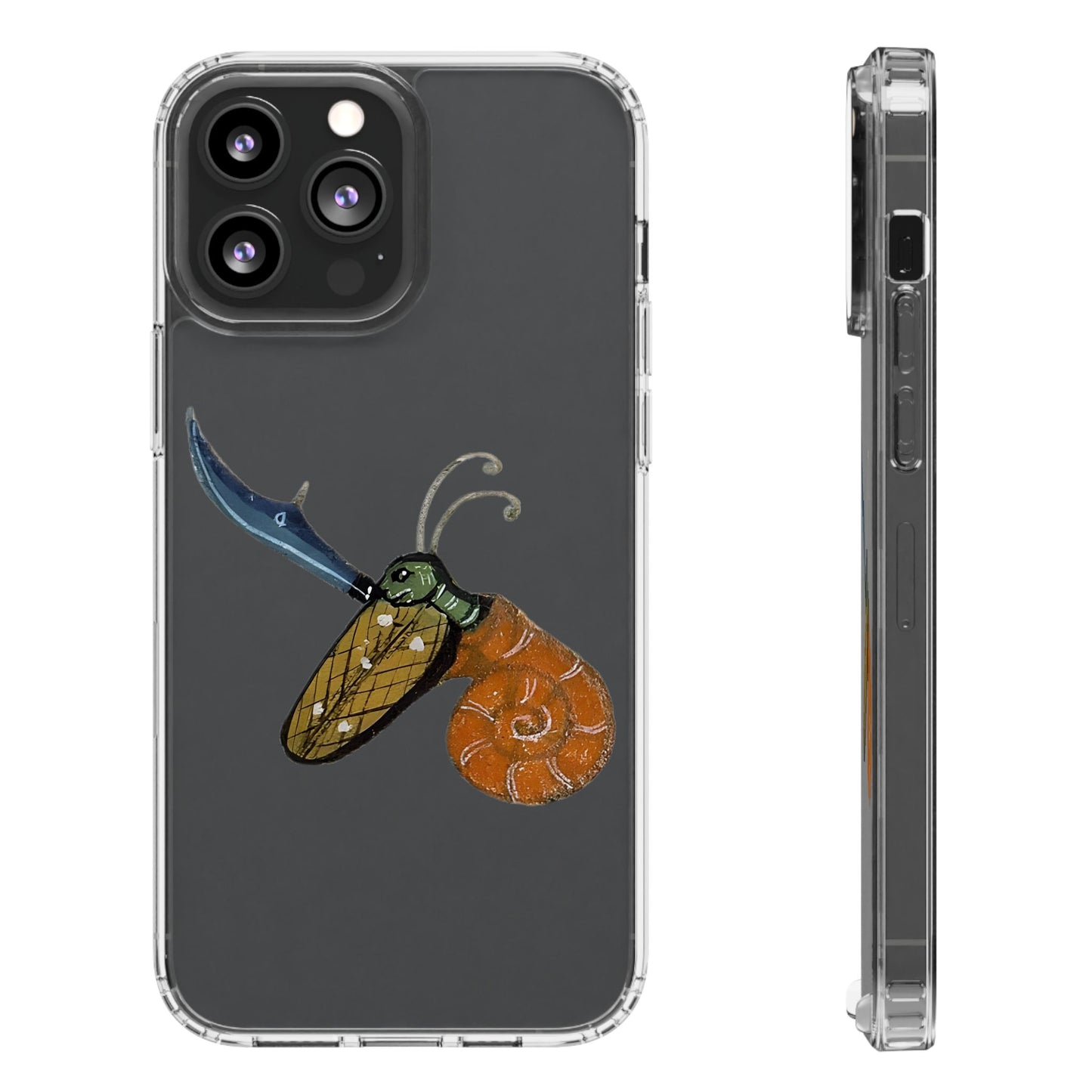 Snail of Vengeance – Medieval Armed Snail Phone Case – Illuminated Manuscript Oddity – Warrior Gastropod Gift