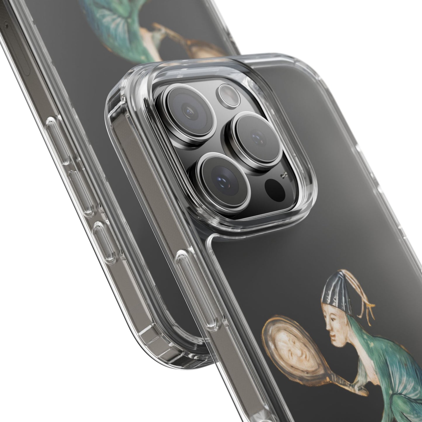 Selfie Monster – Medieval Mirror Gazer Phone Case – Illuminated Manuscript Creature – Funny Self-Love Gift