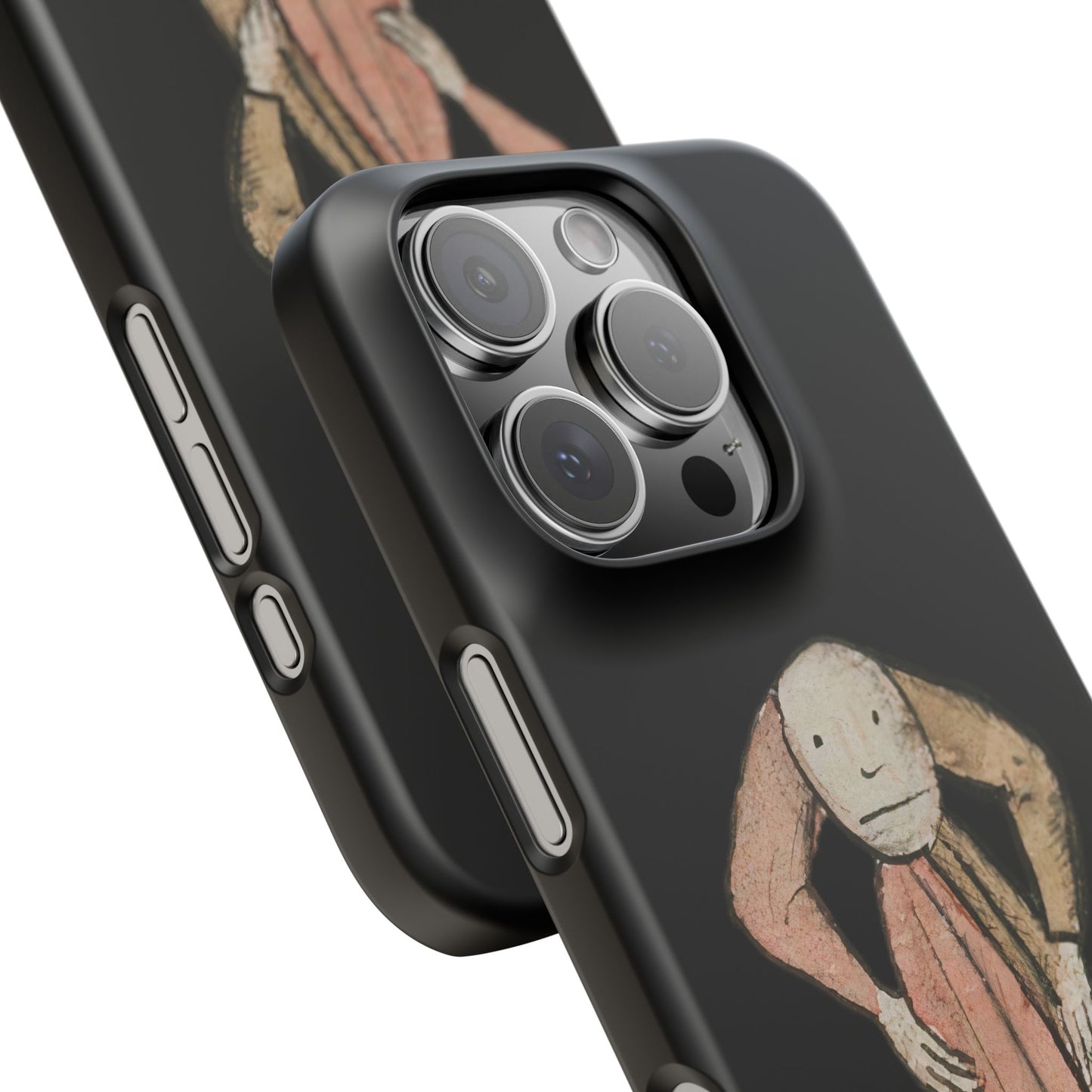 Medieval Sassy Figure Phone Case – Funny Weird Marginalia Art, Gothic Manuscript Character iPhone Case, Quirky Aesthetic Gift