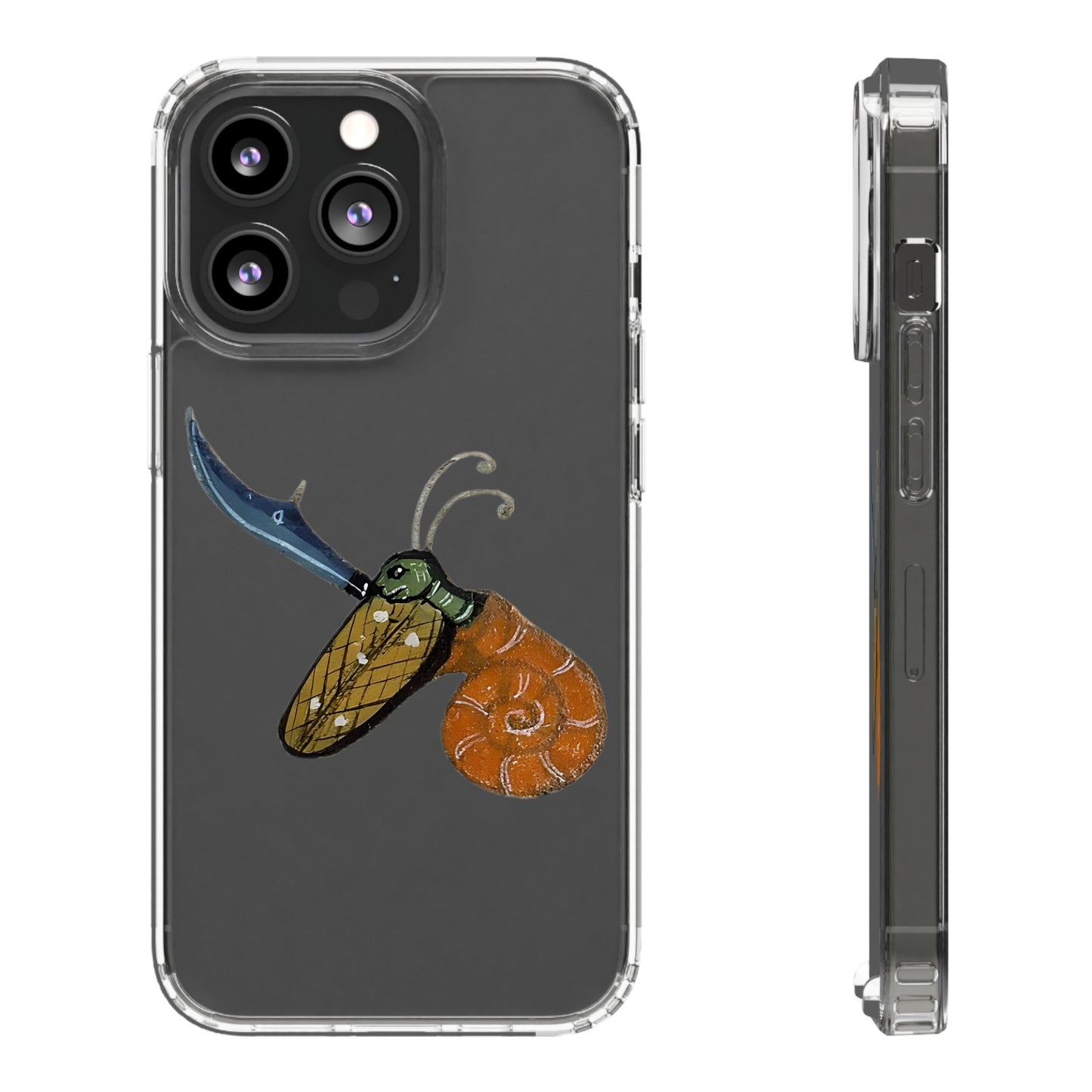 Snail of Vengeance – Medieval Armed Snail Phone Case – Illuminated Manuscript Oddity – Warrior Gastropod Gift