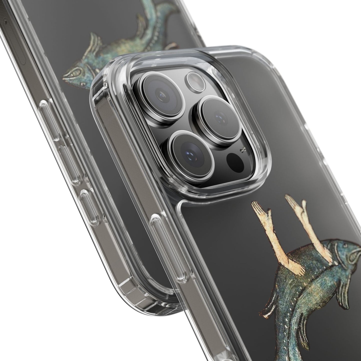Praise the Fish – Medieval Hybrid Sea Monster Phone Case – Bizarre Marginalia Art – Weird & Holy Gift
