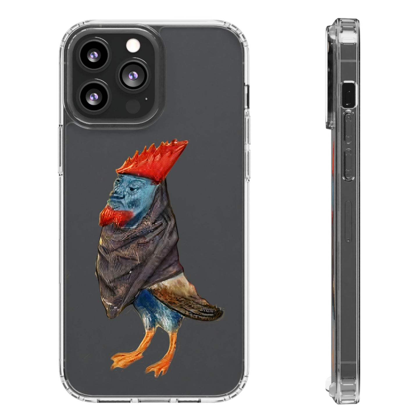 Medieval Chicken Man Phone Case - Rooster Dignity Meets Avian Absurdity