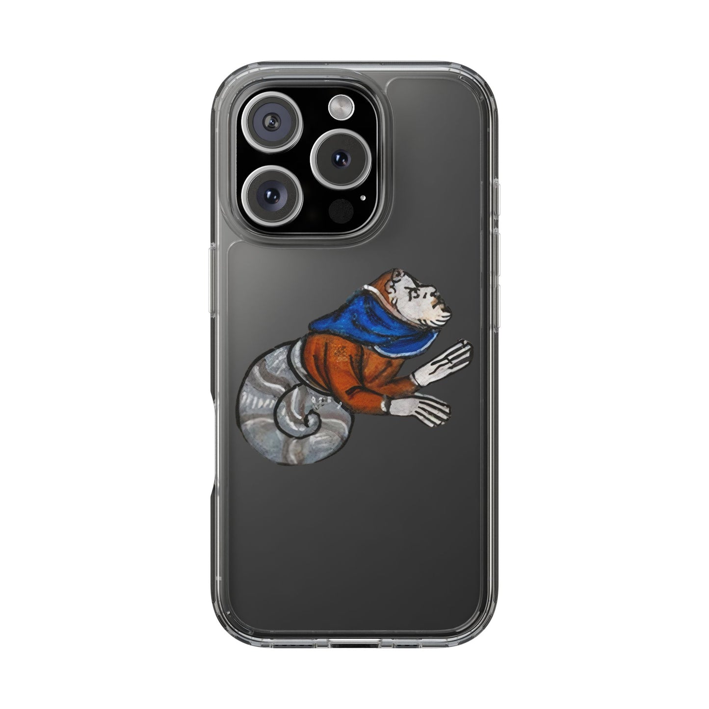 “Medieval Snail Monk Beast” – Curious Hybrid Phone Case – Cloaked Critter with Holy Vibes