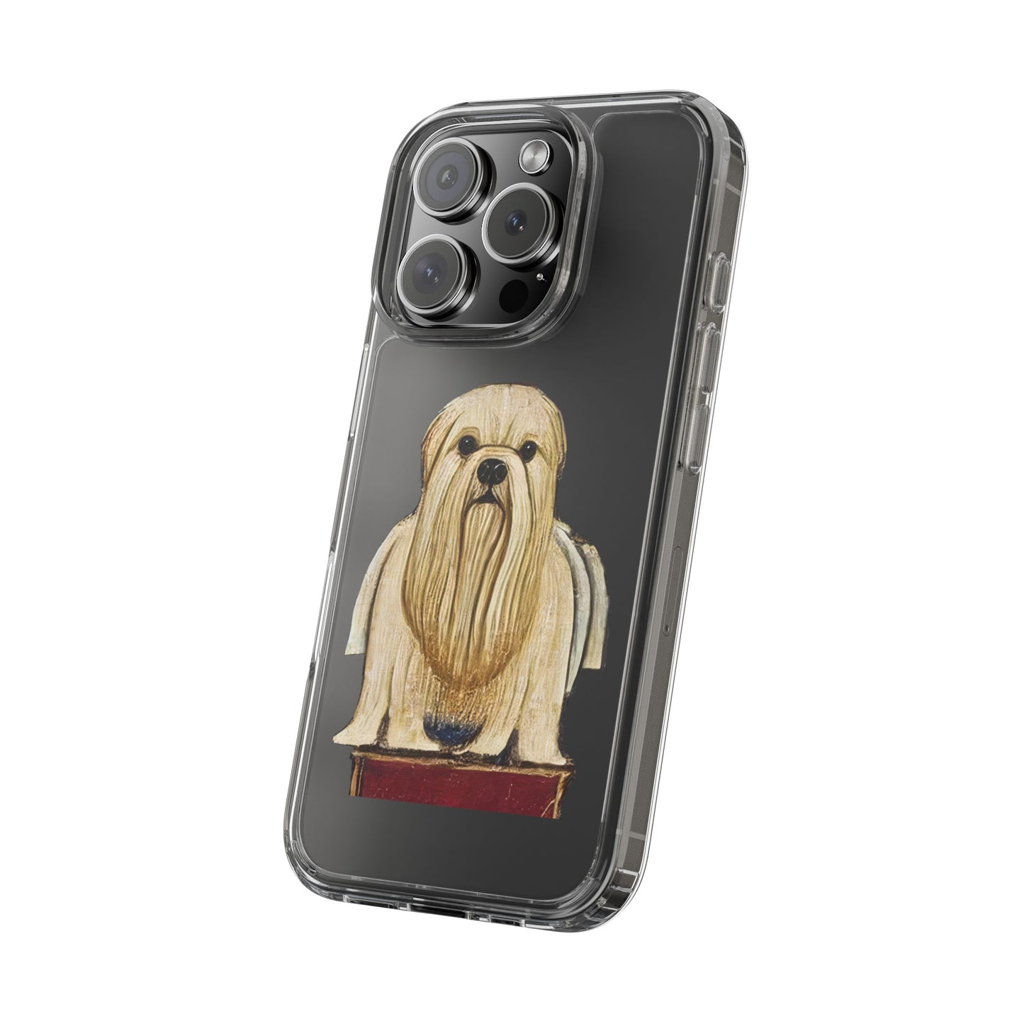 Medieval Dog on a Throne Phone Case – Gothic Manuscript Art iPhone Cover