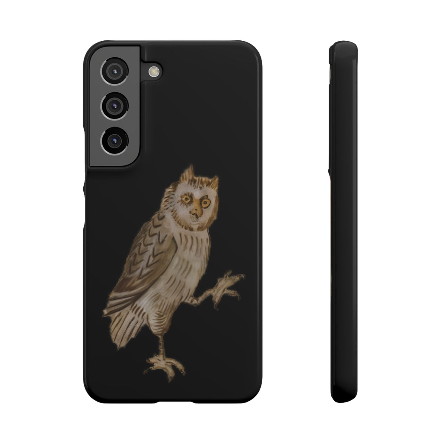 Phone Snap Case - Medieval Owl Design - Art History Gothic Aesthetic