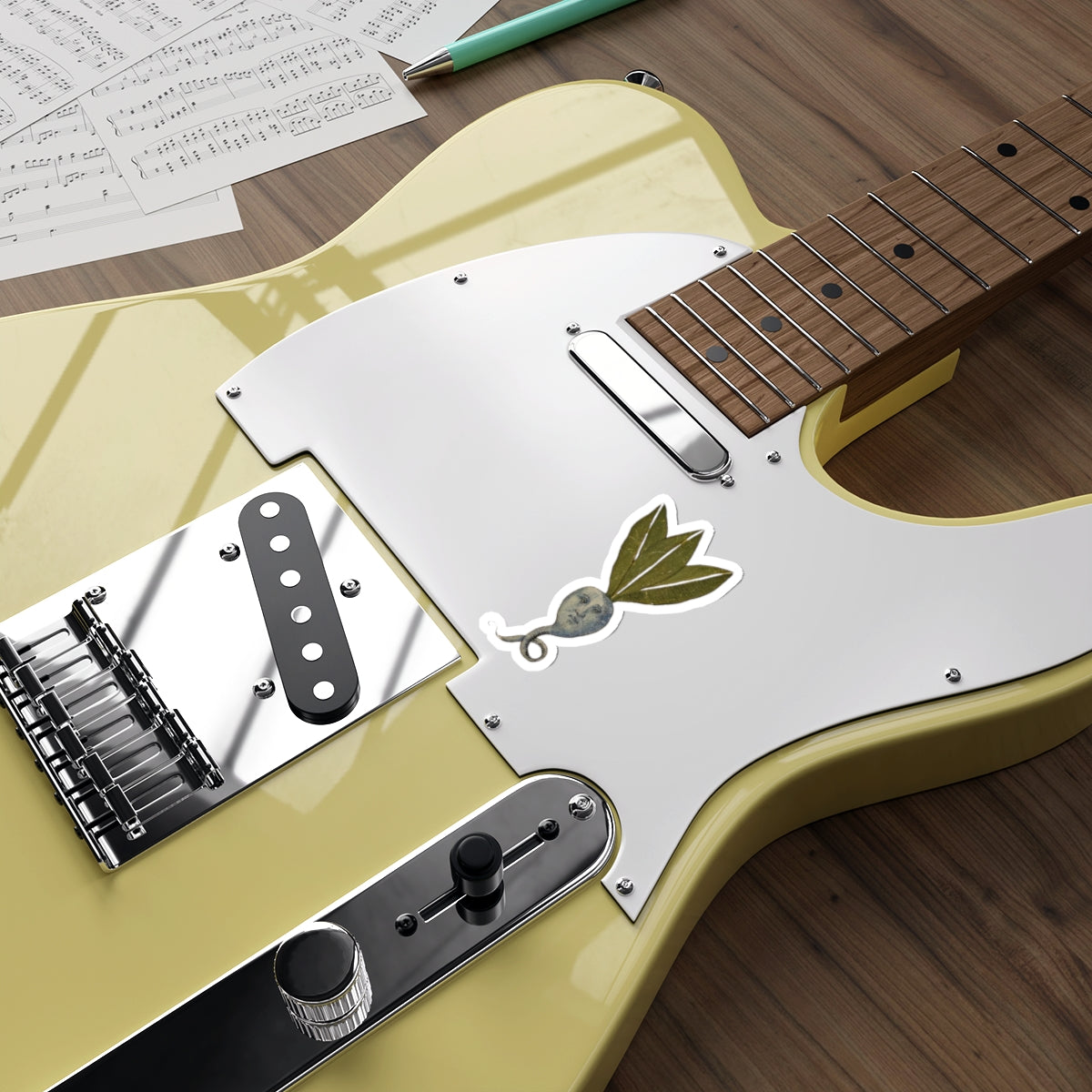 Mandrake Root Medieval Sticker – Weird Plant Spirit, Botanical Marginalia Art Decal, Witchy Folklore Vinyl Sticker, Alchemy Aesthetic Gift