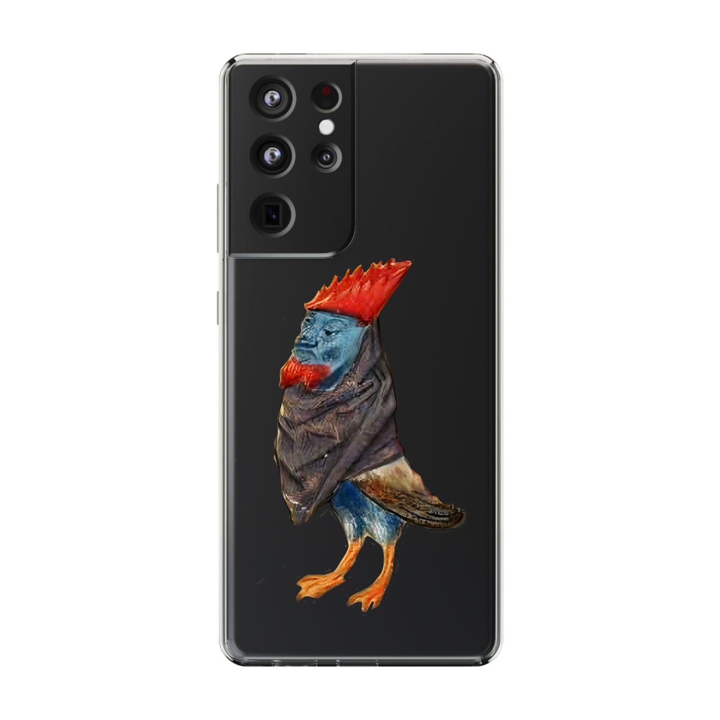 Medieval Chicken Man Phone Case - Rooster Dignity Meets Avian Absurdity
