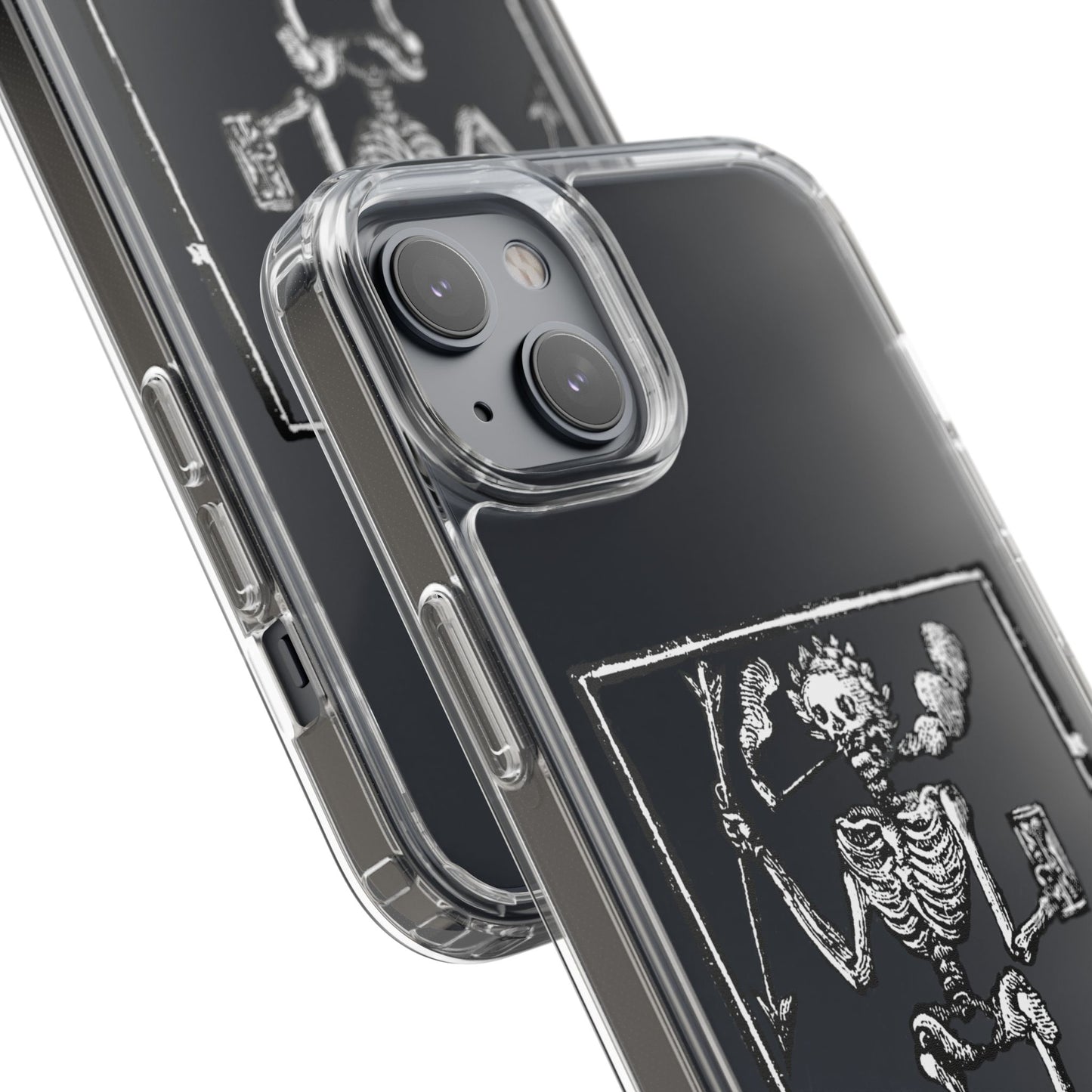 Death Is on the Clock – Medieval Skeleton Phone Case – Macabre iPhone Cover – Danse Macabre Art – Funny Gothic Gift for History Nerds