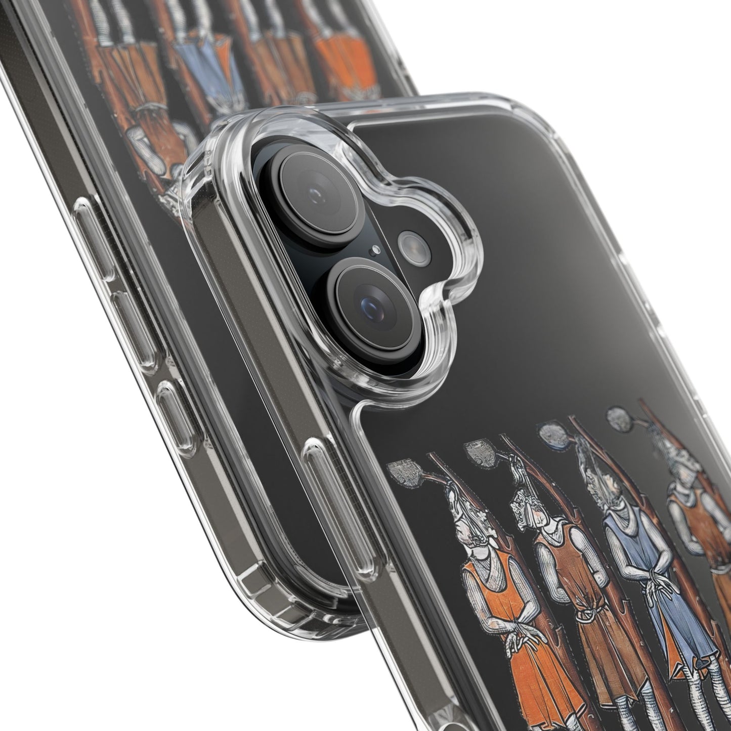 Hanging Out With the Lads – Funny Medieval Art Phone Case – Dark Historical Illustration – Quirky iPhone Cover – Weird Gift for Gothic Humour Fans